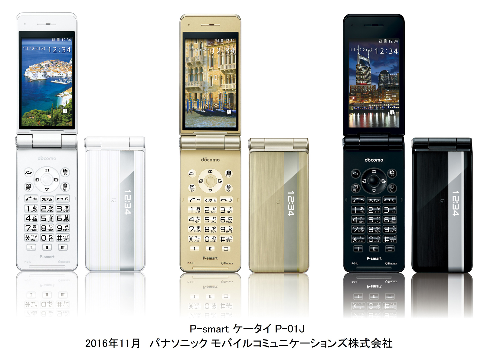 docomo P-smart 4Gケータイ P-01J ブラック - 携帯電話本体