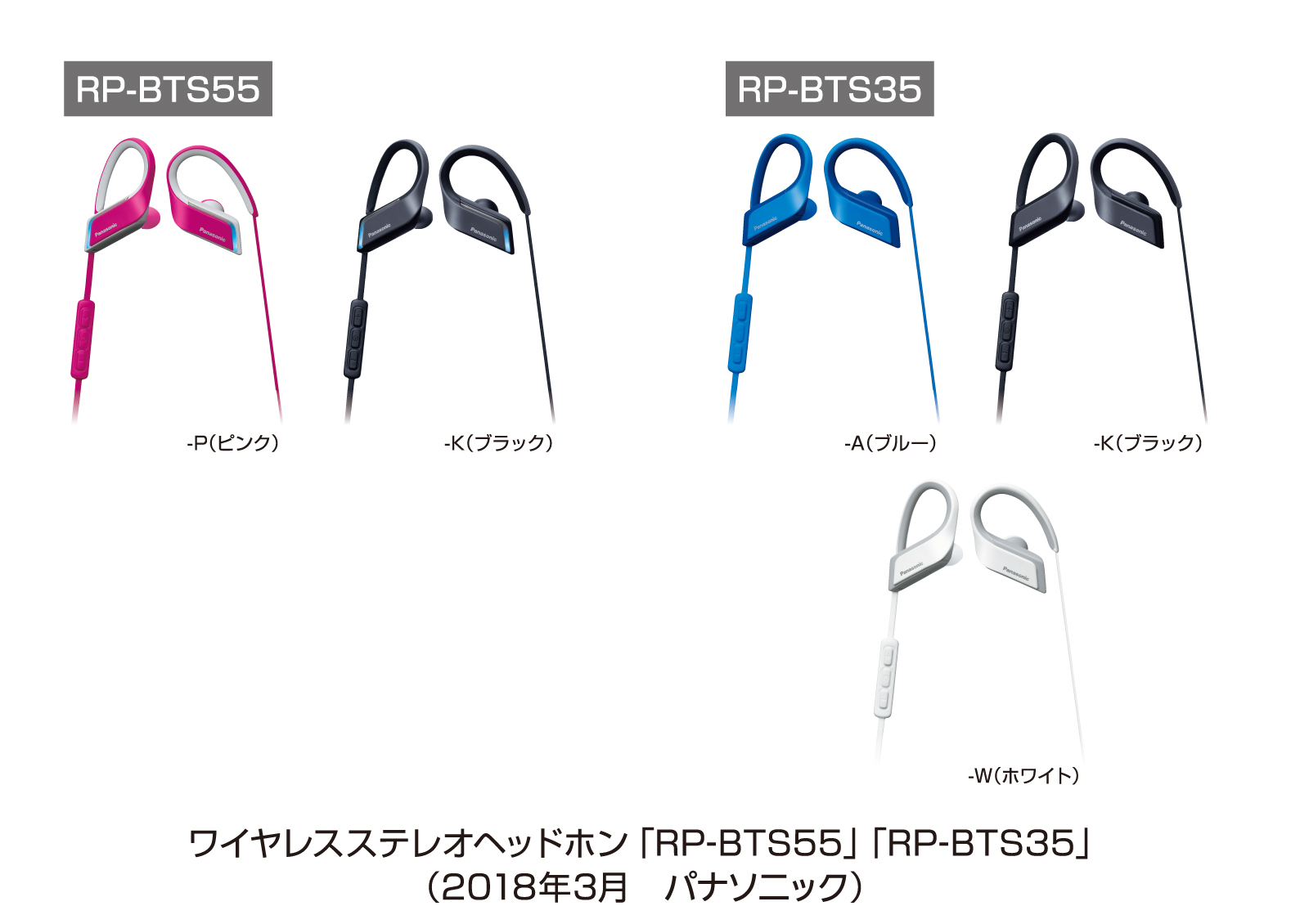 ワイヤレスステレオヘッドホン RP-BTS55／BTS35 を発売｜パナソニック