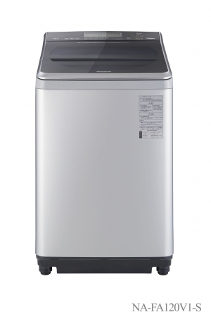 パナソニック 全自動洗濯機「NA-FA120V1-S」（シルバー）正面