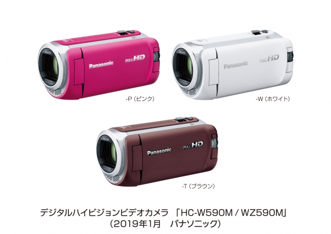 デジタルハイビジョンビデオカメラ HC-W590M／WZ590Mを発売