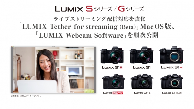 LUMIX Sシリーズ／Gシリーズ ライブストリーミング配信対応を強化