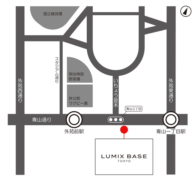 LUMIX BASE TOKYO 地図