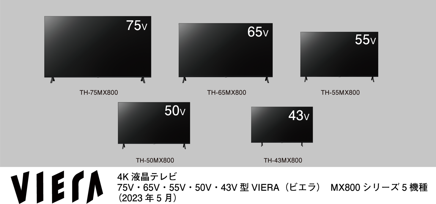 4K液晶テレビ ビエラ MX800シリーズ 5機種を発売｜パナソニックグループのプレスリリース