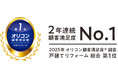 Panasonic リフォームClubが「2025年 オリコン顧客満足度(R)調査 戸建てリフォーム」において2年連続で総合第1位を獲得