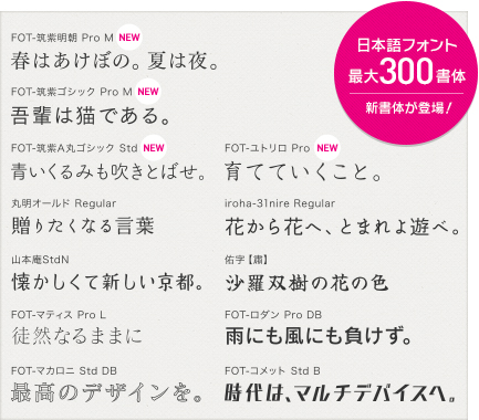 Live2の発売を機に Webフォントサービスに筑紫ファミリーなど121書体を追加 株式会社ウェブライフのプレスリリース