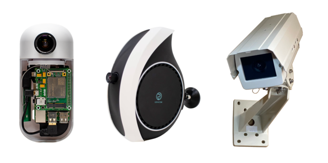 S+ Camera シリーズ 左 基本モデル S+ Camera Basic、中央 デザインモデル S+ Camera Design、右 防水モデル S+ Camera WP S+ Camera シリーズ 左 基本モデル S+ Camera Basic、中央 デザインモデル S+ Camera Design、右 防水モデル S+ Camera WP