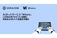 AIボットサービス「Wisora」、LINE公式アカウントと連携し、対応をAIボットで自動化可能に