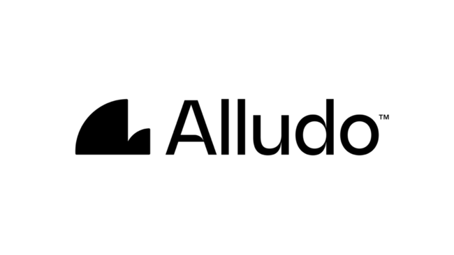 Alludo ロゴ - 人々が行うすべてのことを支援する Corel は Alludo へブランドを変更