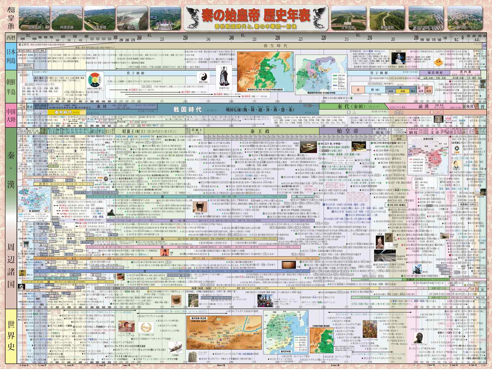 古代中国の世界を記した「秦の始皇帝 歴史年表」12月23日に公式ショップにて発売｜株式会社フジデンシ・ドットコムのプレスリリース