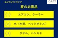【50歳からのハルメク世代に聞く なんでもランキング】50歳以上の女性が選ぶ「夏の必需品」