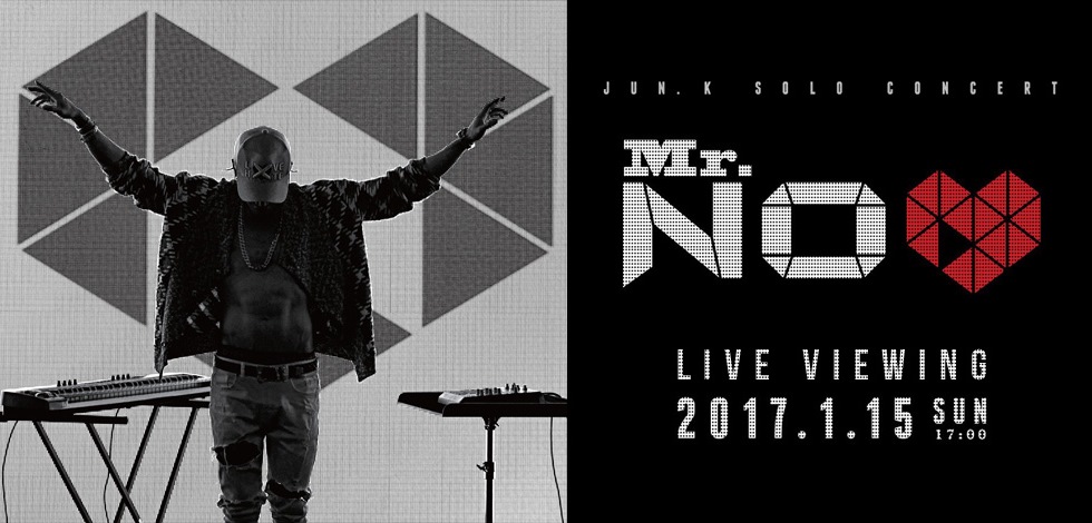 JUN. K SOLO CONCERT Mr.NO LOVE ライブ・ビューイング実施