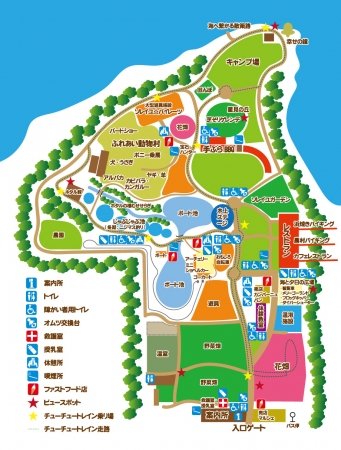 園内マップ（横須賀市長井海の手公園 ソレイユの丘）