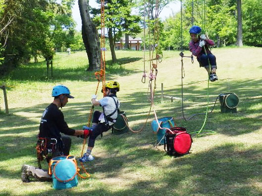 湖岸緑地でのツリーイング体験イベント（過去開催の様子）