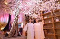 おふろcafe utataneに、ひと足早く春がきた! 桜風呂や桜舞い散るお花見ラウンジが登場。カフェでは人気の「あまりん」を使った春メニューを展開