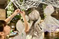 梅雨時期に使われなくなった傘をアップサイクル。おふろcafe ハレニワの湯にて「ビニール傘のてるてる坊主」を館内に飾ります