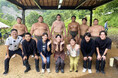 12/15 武甲温泉とおふろcafe 白寿の湯に相撲部屋「雷部屋」がやってくる! 力士と一緒に餅つき体験、ちゃんこを食べて記念撮影