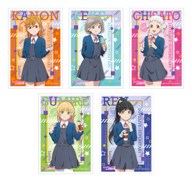 ▲第1弾　限定クリアブロマイド（全5種)　 2021年7月22日（木・祝）～　8月13日（金）