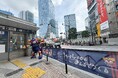 渋谷・新宿での試合告知活動および高円寺・気象神社での晴天祈願実施