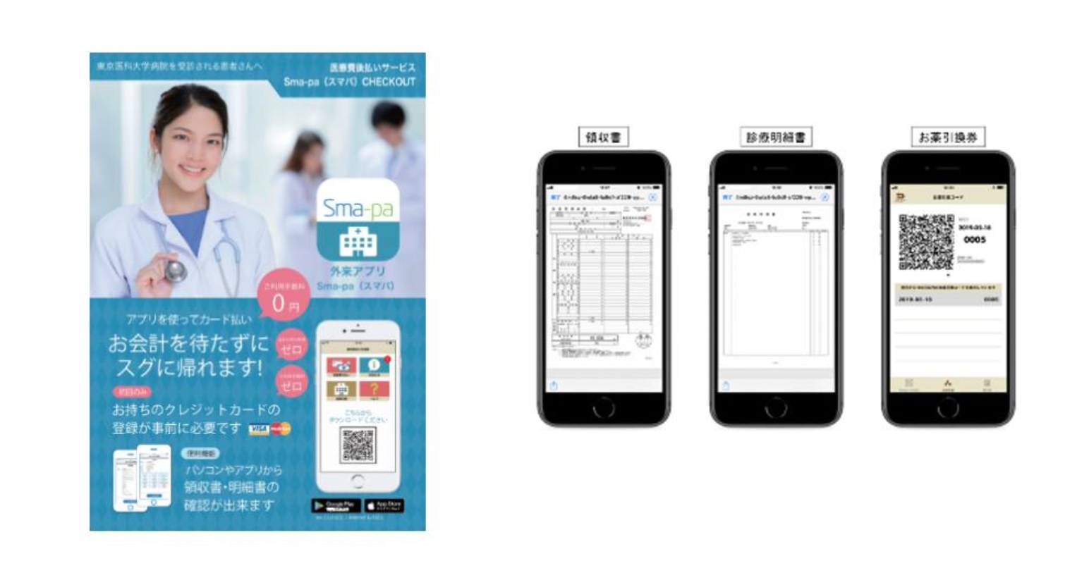 アプリひとつで 簡単に 病院の会計を後払いに Sma Pa Checkout スマパチェックアウト 株式会社 Usen Next Holdingsのプレスリリース