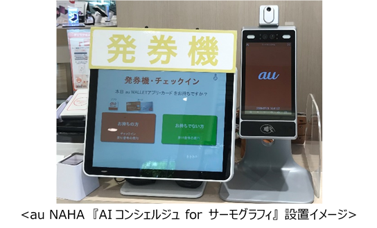 Tact 沖縄県内 Au Naha Auショップ Uqスポット 全店に Aiコンシェルジュ For サーモグラフィ を提供開始 株式会社 Usen Next Holdingsのプレスリリース