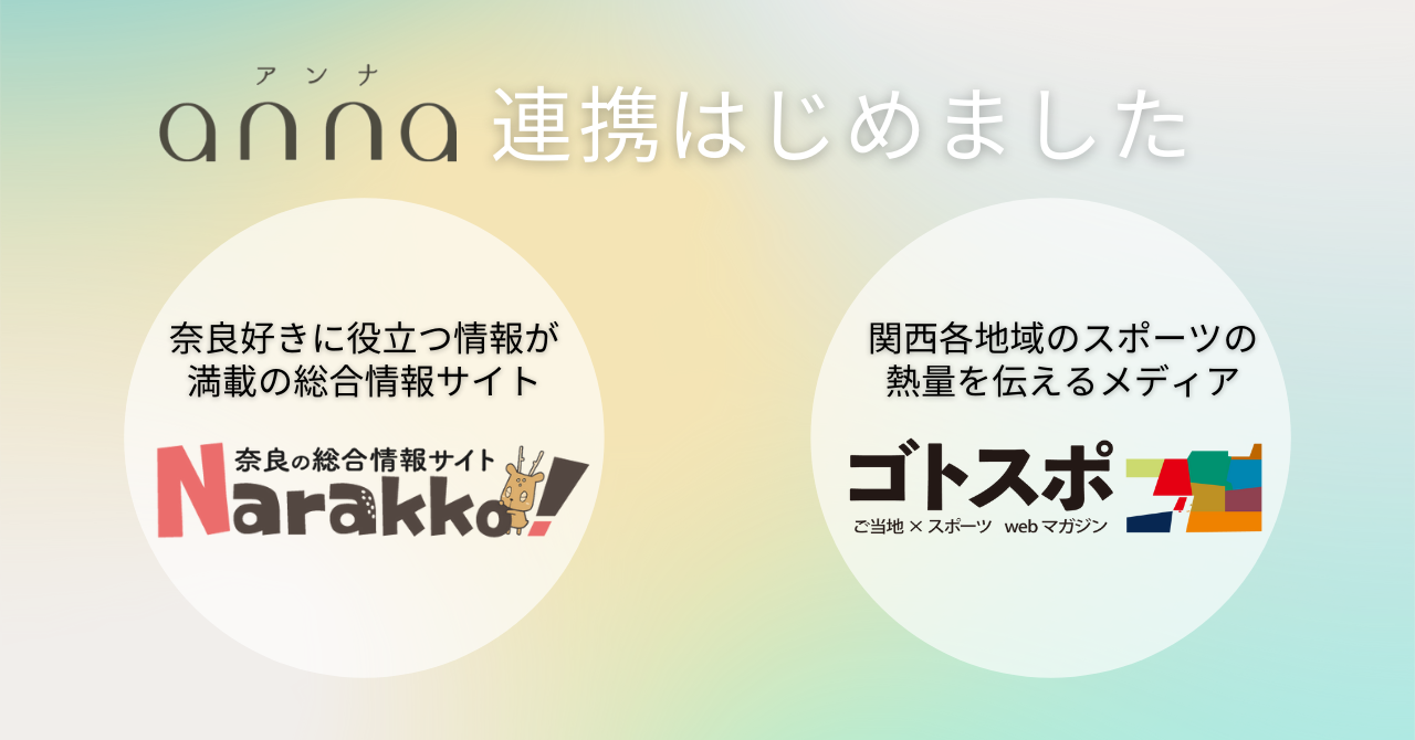 関西の女性向けウェブメディア Anna アンナ が関西に特化した2メディアと連携スタート 株式会社 ｙｔｖメディアデザインのプレスリリース