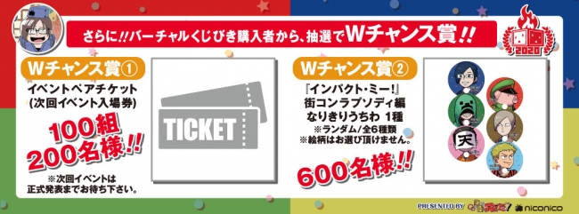 ネット超会議2020 に #超インパクトミー！ がバーチャルくじびきとして