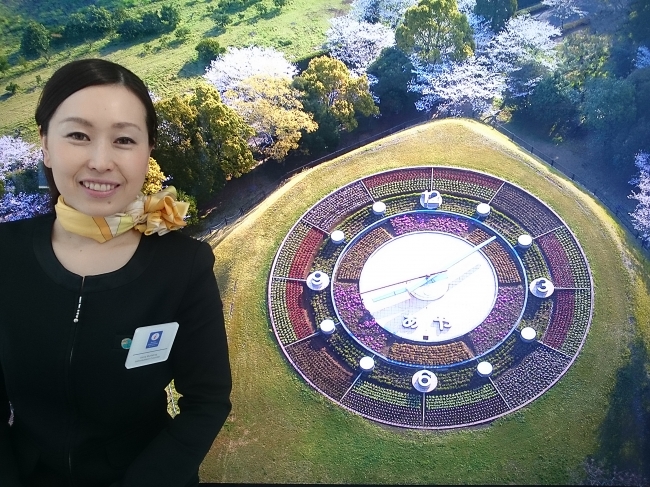 「作品と記念撮影」例