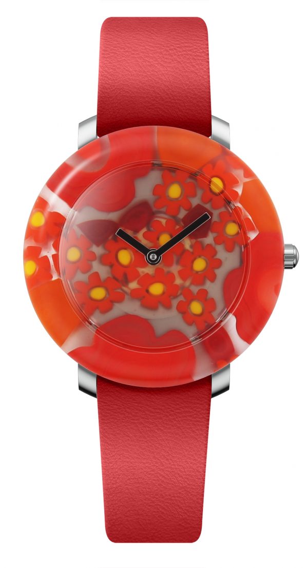 超激レア！ベネツィアングラス花柄腕時計イタリアミラノオリジナル高級オシャレ高価