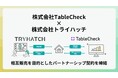株式会社トライハッチ、株式会社TableCheckとのパートナーシップ契約を締結