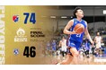 B2福岡|プレーオフ クォーターファイナル初戦 インサイドを制圧した福岡が先勝し、セミファイナル進出に王手