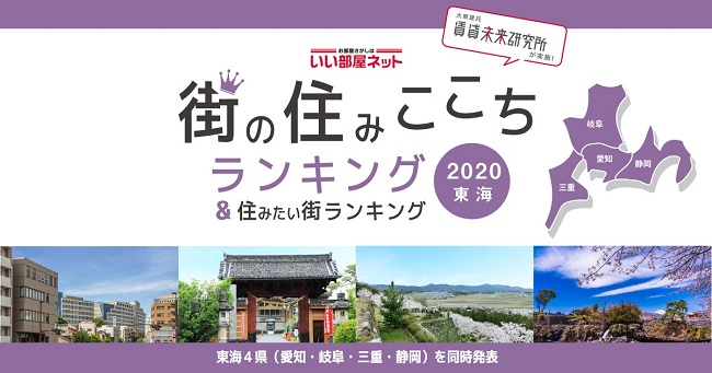 いい部屋ネット 街の住みここちランキング２０２０ 静岡県版 いい部屋ネット 住みたい街ランキング ２０２０ 静岡県版 同時発表 大東建託株式会社のプレスリリース