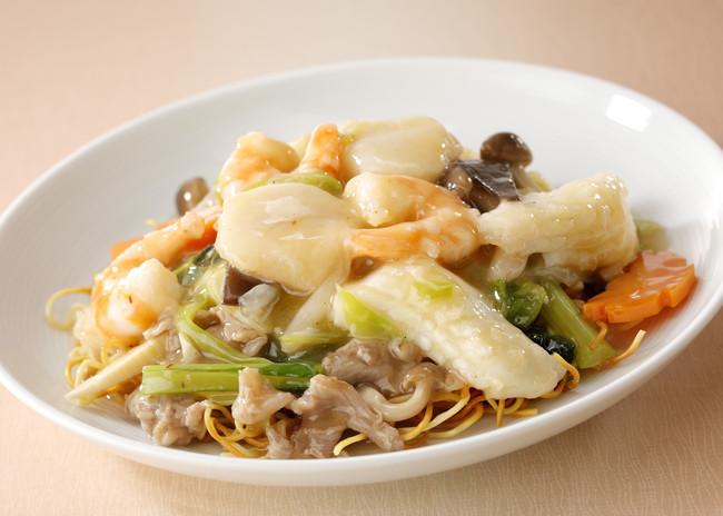 『中国名菜 銀座アスター』海の幸の焼きそば