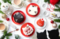 【ねこねこ×クリスマスケーキ】「ねこねこ」よりおひとりさまサイズで楽しめる新作の『こねこサンタケーキ』をはじめ、こねこのデザインが可愛らしいオリジナルニットバッグ付きのクリスマスケーキが新登場！