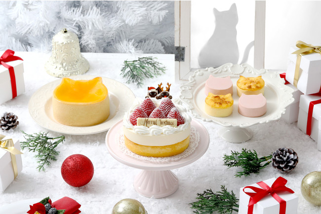 ねこねこチーズケーキのクリスマスケーキ21 ねこの形の本格チーズケーキ専門店が11月よりクリスマスケーキ をご予約開始 株式会社オールハーツ カンパニーのプレスリリース
