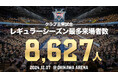 クラブ主管試合レギュラーシーズン 最多来場者数となる8,627人を記録!