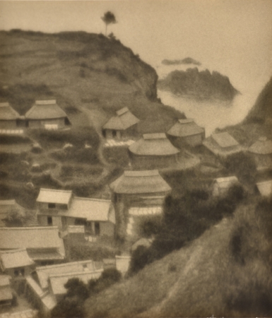 《村の鳥瞰》1925年　島根県立美術館藏