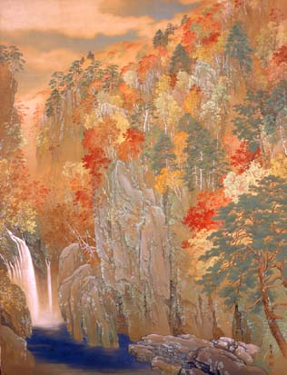 田中 頼璋《白雲紅樹》 昭和９年（1934）