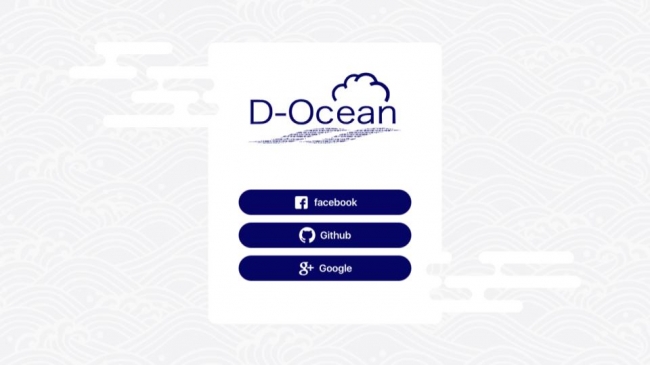 D-Ocean Facebook, Google, Githubのアカウントでユーザー登録。信頼度の高いユーザーと交流が可能