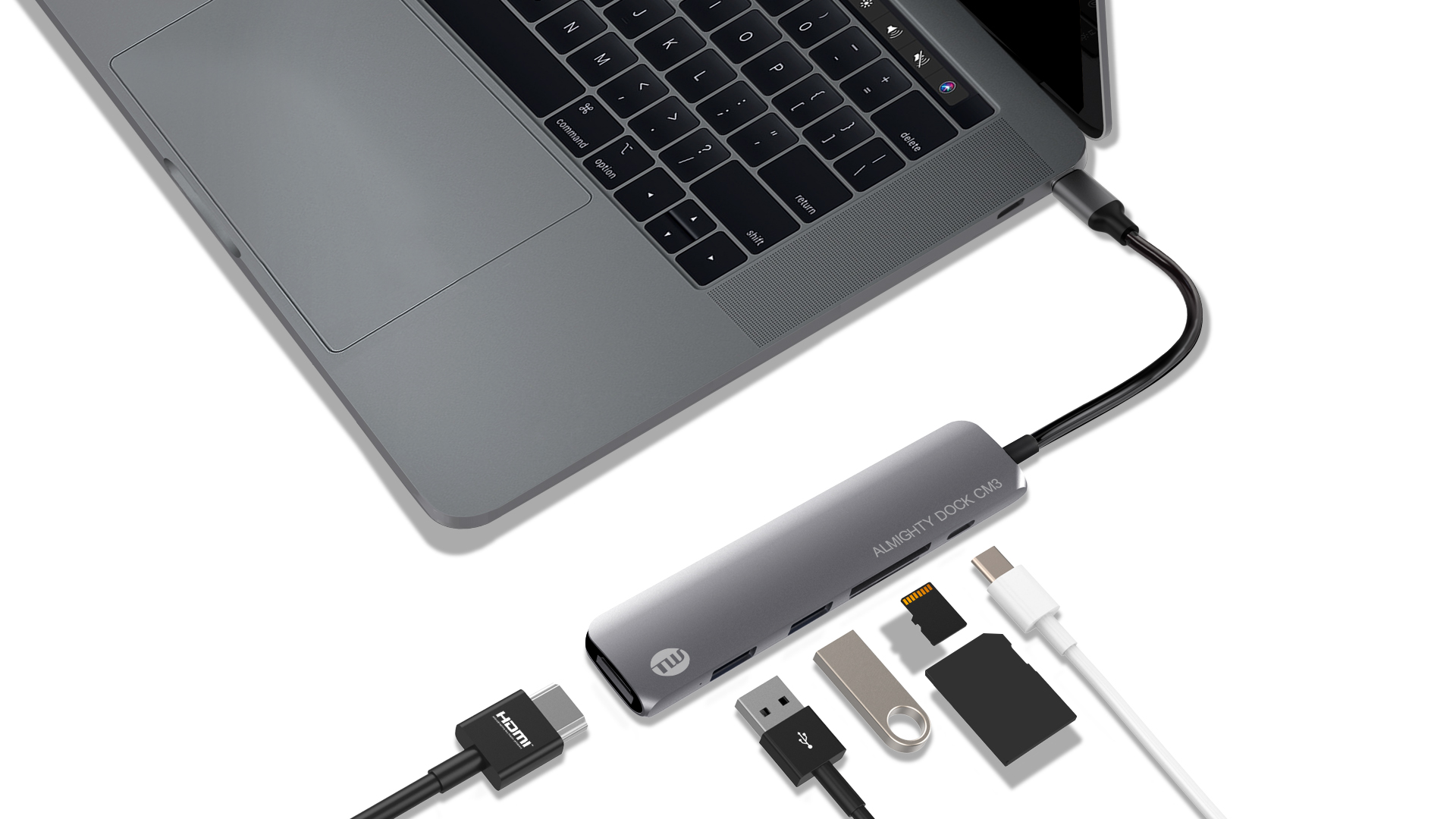 USB-Cポートを持つPC、Mac、iPad、スマートフォンなどに対応