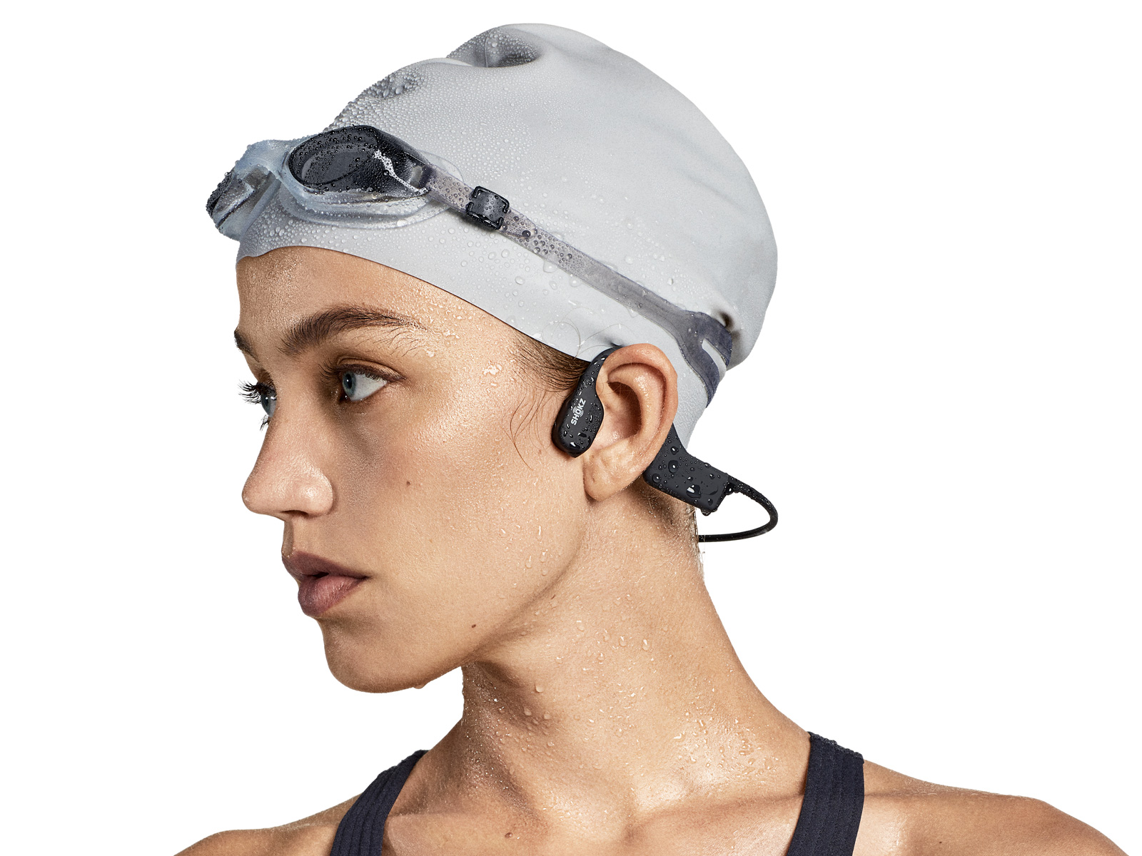 Shokz OPENSWIM S700 4G 防水骨伝導イヤホン-