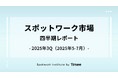 タイミー、スポットワーク市場・クォータリーレポート（2025年3Q版）を公開