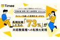 タイミーをきっかけにした長期就業、7割超が未経験業種へ　スポットワークが労働移動を加速
