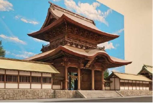 　阿蘇神社 楼門模型