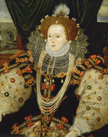 《エリザベス１世》 Queen Elizabeth I by Unknown English artist (ca.1588) cNational Portrait Gallery, London