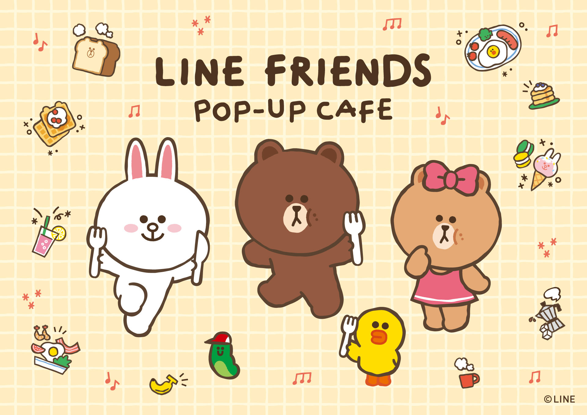 グローバルキャラクターブランド「LINE FRIENDS」の期間限定カフェが池袋PARCOに登場!!｜株式会社パルコのプレスリリース