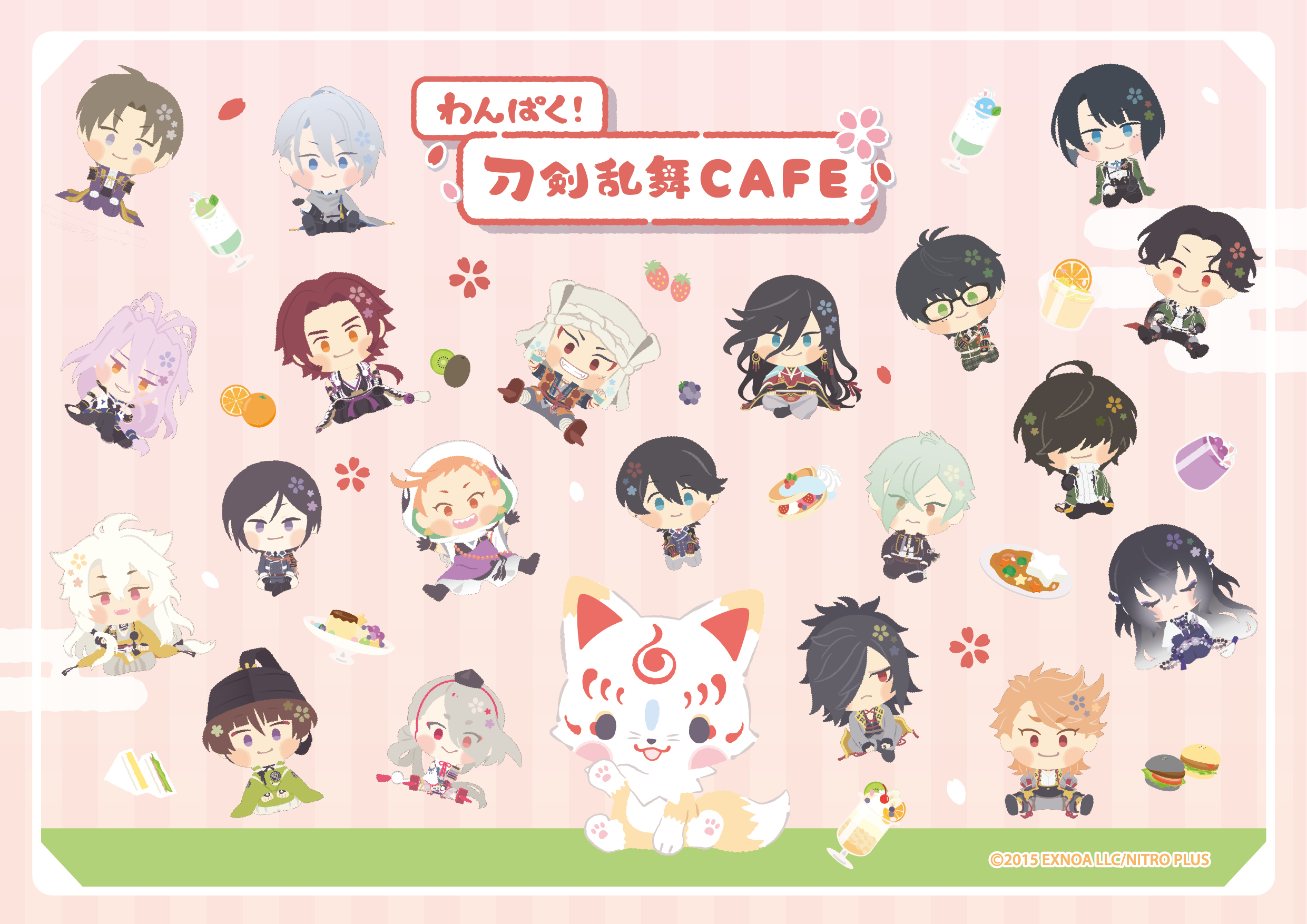 わんぱく 刀剣乱舞cafe 第二弾 渋谷パルコ 名古屋パルコで期間限定オープン 株式会社パルコのプレスリリース