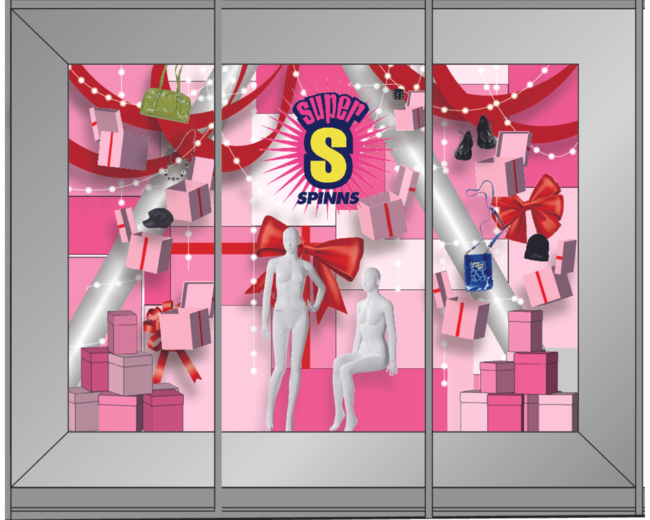 本館1F・渡辺通り側ディスプレイウィンドウ演出イメージ 本館1F・渡辺通り側ディスプレイウィンドウ演出イメージ