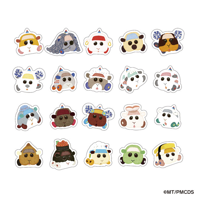 ダイカットステッカー(全20種) 各330円(税込)