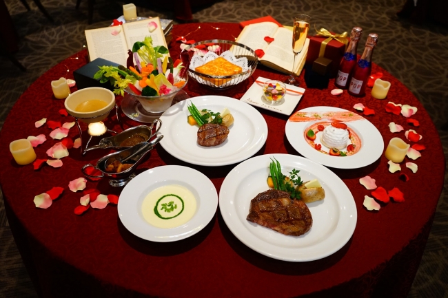 バレンタインディナーは大阪 Akarenga Steak Houseで決まり 大ボリューム 350gのアメリカンビーフusdaプライムのステーキをメインにしたバレンタイン 限定コースの販売がスタート Glionグループのプレスリリース