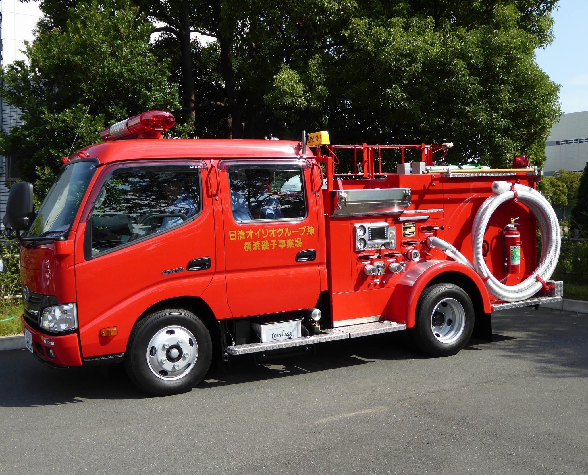消防車に初導入 日清オイリオの消防車にて ユーグレナバイオディーゼル燃料を使用開始 株式会社ユーグレナのプレスリリース